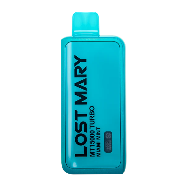 Miami Mint (Zero Nicotine) Lost Mary MT15000 Turbo - Black Coral